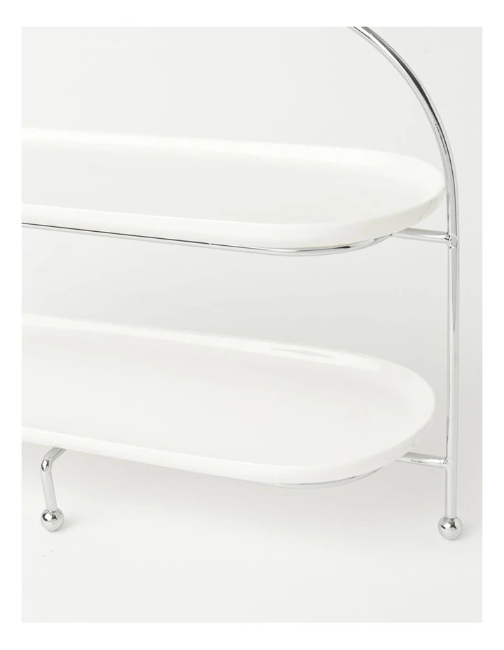 Wholesale 🌟 Heritage Tea Party Serving Stand Set Of 2 Oval Plates 🌟 2 Wholesale 🌟 Heritage Tea Party Serving Stand Set Of 2 Oval Plates 🌟 - Image 2