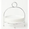 Best Sale 🎉 Heritage Tea Party Serving Stand Set Of 4 Plates ✔️