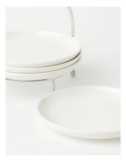 Best Sale 🎉 Heritage Tea Party Serving Stand Set Of 4 Plates ✔️ -Savor Home Store 833565430 2 720x928