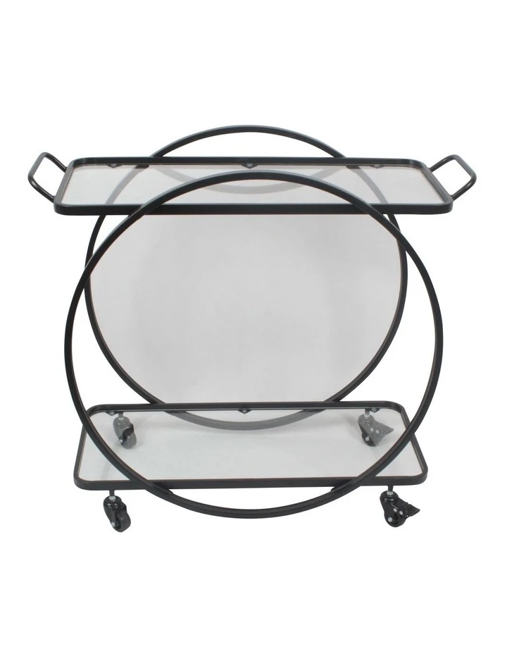 New ๐ Vue Terrace Round Bar Cart Glass Tiers In Black ๐ฏ 1 New ๐ Vue Terrace Round Bar Cart Glass Tiers In Black ๐ฏ
