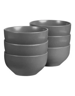 Top 10 😉 Cooper & Co Set of 6 13cm Stoneware Bowls In Charcoal 💯