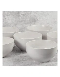 Brand new 👍 Cooper & Co Set of 6 13cm Stoneware Bowls In White ✔️ -Savor Home Store 835329880 3 720x928