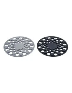 Deals 🧨 Joseph Joseph Spot-On Set of 2 Silicone Trivets (Round) - Grey 😀 -Savor Home Store 835628230 3 720x928