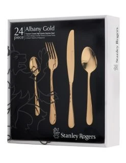 Wholesale ❤️ Stanley Rogers Albany Gold 24 Piece Cutlery Set ❤️