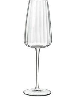 New ⭐ Luigi Bormioli Optica Flute 210ml 4 Pack ⭐