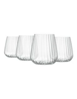 New ⭐ Luigi Bormioli Optica Small Stemless 450ml 4 Pack 😉 -Savor Home Store 844281730 3 720x928