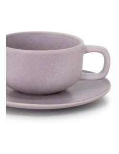 Best deal 🥰 Salt&Pepper Hue Tea Cup & Saucer - 200ml - Lilac 👍 -Savor Home Store 848593270 2 720x928