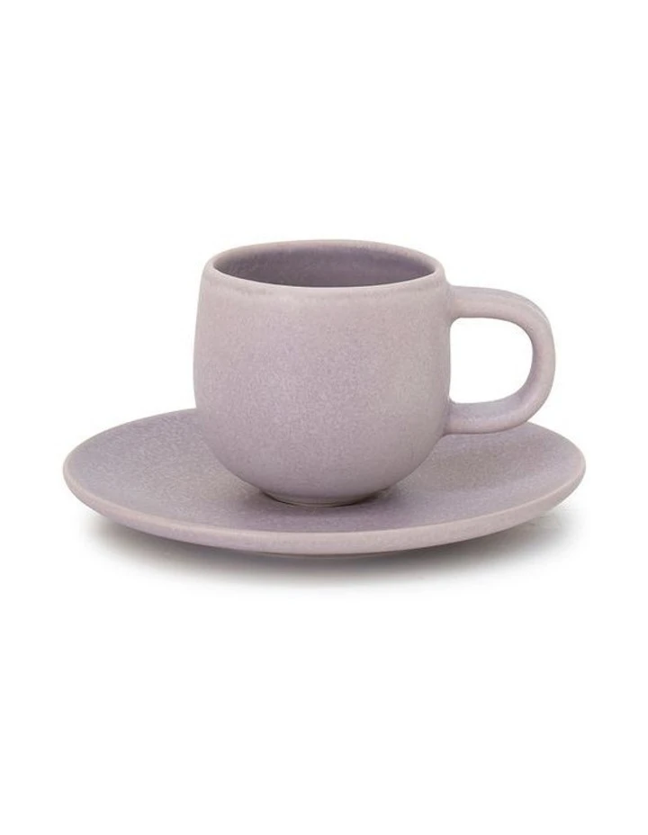 Wholesale ๐ Salt&Pepper Hue Espresso Cup & Saucer - 85ml - Lilac ๐ 1 Wholesale ๐ Salt&Pepper Hue Espresso Cup & Saucer - 85ml - Lilac ๐
