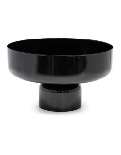 Cheapest ๐งจ Salt&Pepper Amana Footed Fruit Bowl - 26cm - Black ๐