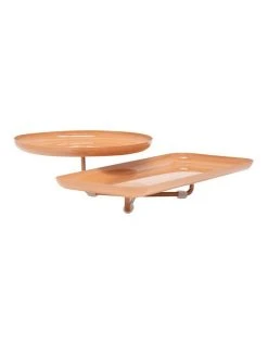 Outlet 🔔 Salt&Pepper Amana 2 Tier Stand - Burnt Orange ✨