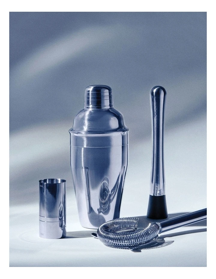 Brand new 💯 Salt&Pepper Bond Cocktail Set - 4 Piece - Silver 🌟 2 Brand new 💯 Salt&Pepper Bond Cocktail Set - 4 Piece - Silver 🌟 - Image 2