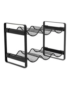 Promo 👏 Salt&Pepper Bond Wave Wine Rack - For 6 Bottles ✔️