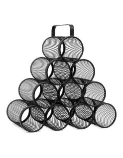Wholesale 😀 Salt&Pepper Bond Pyramid Wine Rack - For 10 Bottles ⌛