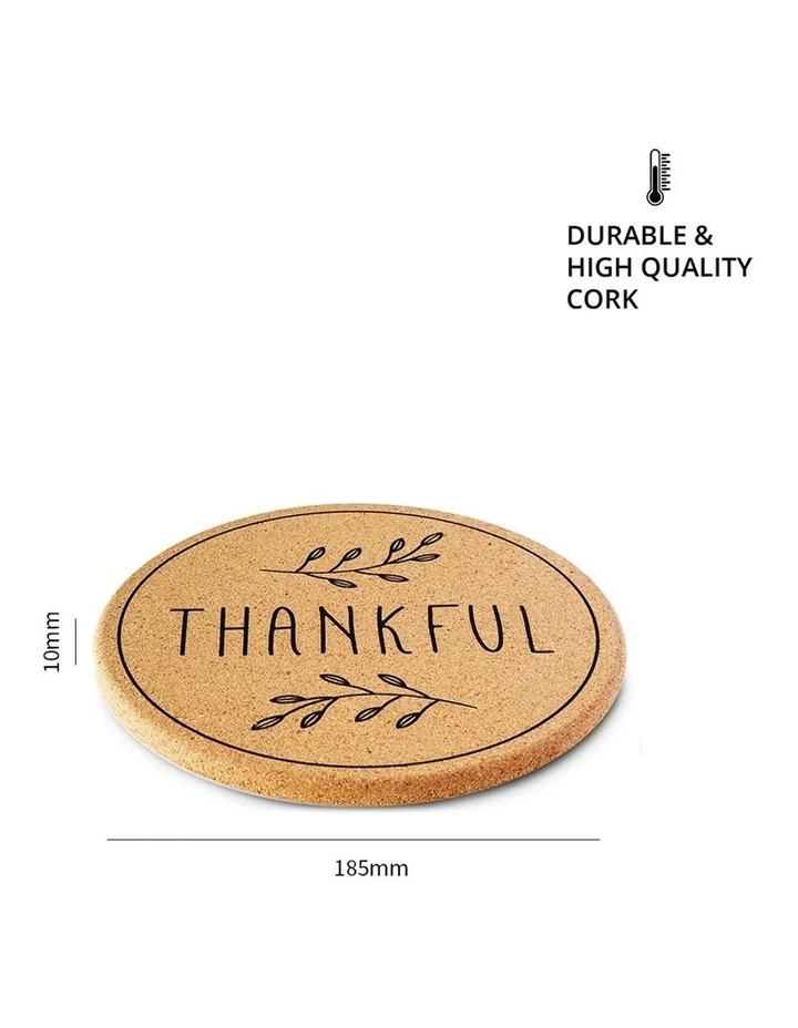 Budget ✨ Life Tree Cork Trivets 4 Pack - 18.5cm ✨ 2 Budget ✨ Life Tree Cork Trivets 4 Pack - 18.5cm ✨ - Image 2