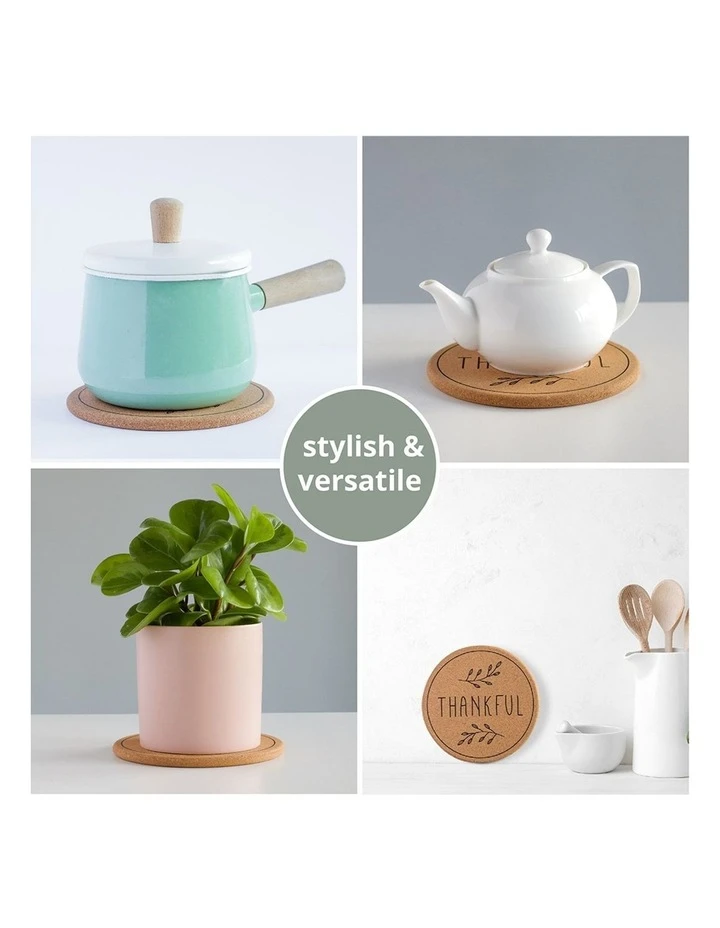 Budget ✨ Life Tree Cork Trivets 4 Pack - 18.5cm ✨ 5 Budget ✨ Life Tree Cork Trivets 4 Pack - 18.5cm ✨ - Image 5