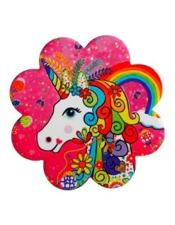 Best deal ❤️ Maxwell & Williams Donna Sharam Rainbow Jungle Ceramic Flower Coaster 10cm Swinging Around 🌟