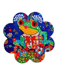 Hot Sale 👏 Maxwell & Williams Donna Sharam Rainbow Jungle Ceramic Flower Coaster 10cm Tiger ✨