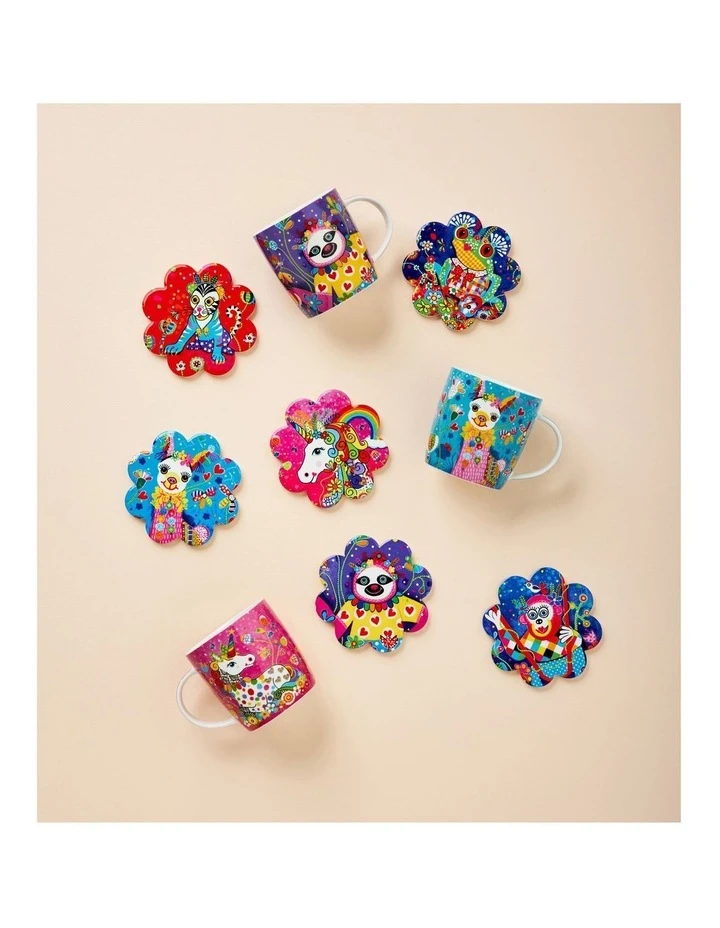 Hot Sale ๐ Maxwell & Williams Donna Sharam Rainbow Jungle Ceramic Flower Coaster 10cm Tiger โจ 2 Hot Sale ๐ Maxwell & Williams Donna Sharam Rainbow Jungle Ceramic Flower Coaster 10cm Tiger โจ - Image 2