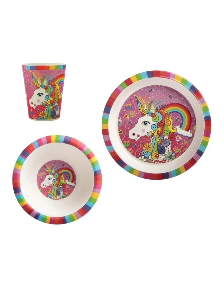 Best Pirce โญ Maxwell & Williams Donna Sharam Rainbow Jungle Children's Bamboo Rainbow Unicorn 3pc Dinner Set Gift Boxed ๐ฏ 1 Best Pirce โญ Maxwell & Williams Donna Sharam Rainbow Jungle Children's Bamboo Rainbow Unicorn 3pc Dinner Set Gift Boxed ๐ฏ
