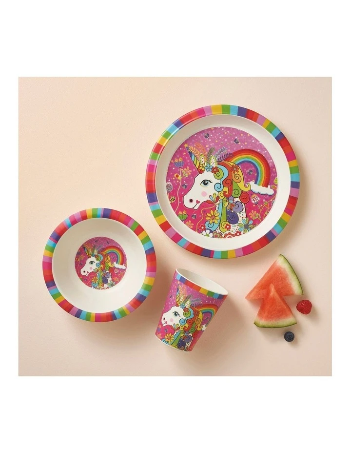 Best Pirce โญ Maxwell & Williams Donna Sharam Rainbow Jungle Children's Bamboo Rainbow Unicorn 3pc Dinner Set Gift Boxed ๐ฏ 2 Best Pirce โญ Maxwell & Williams Donna Sharam Rainbow Jungle Children's Bamboo Rainbow Unicorn 3pc Dinner Set Gift Boxed ๐ฏ - Image 2