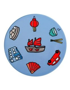Deals ⌛ Maxwell & Williams Megan McKean Cities Ceramic Round Coaster 10.5cm Hong Kong ❤️