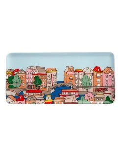 Coupon 👍 Maxwell & Williams Megan McKean Cities Rectangle Plate 25x12cm Amsterdam Gift Boxed 💯