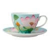 Best deal ❤️ Maxwell & Williams Royal Botanic Gardens Lotus Cup & Saucer 240ML Mint Gift Boxed 🤩