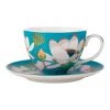Best deal ✨ Maxwell & Williams Royal Botanic Gardens Lotus Cup & Saucer 240ML Aqua Gift Boxed ✔️