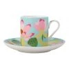 Best Pirce 🥰 Maxwell & Williams Royal Botanic Gardens Lotus Demi Cup & Saucer 100ML Mint Gift Boxed 🎁