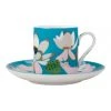 Best Pirce 🔥 Maxwell & Williams Royal Botanic Gardens Lotus Demi Cup & Saucer 100ML Aqua Gift Boxed ✨