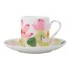 Cheapest ⭐ Maxwell & Williams Royal Botanic Gardens Lotus Demi Cup & Saucer 100ML White Gift Boxed ✨