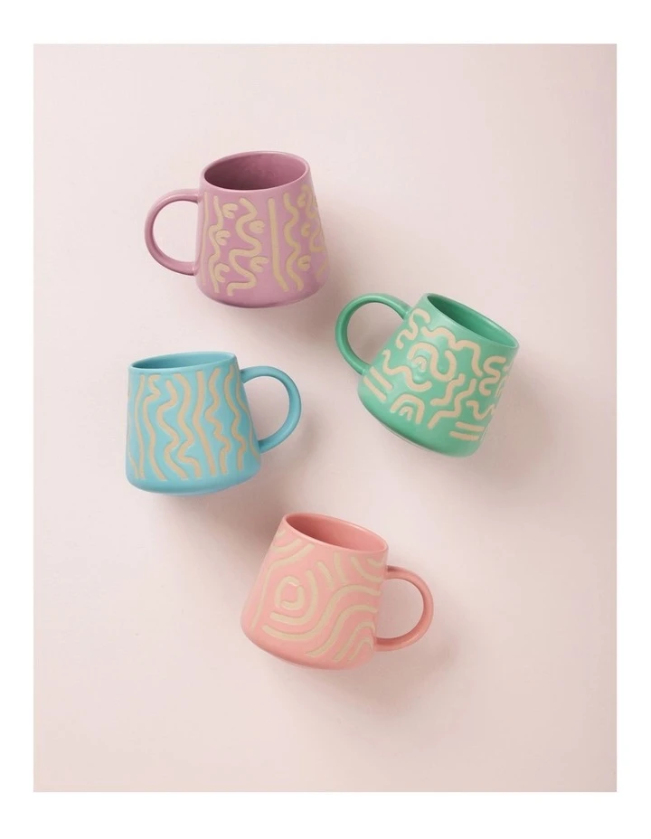Coupon ❤️ Maxwell & Williams Squiggle Mug 420ML Blue 🌟 2 Coupon ❤️ Maxwell & Williams Squiggle Mug 420ML Blue 🌟 - Image 2