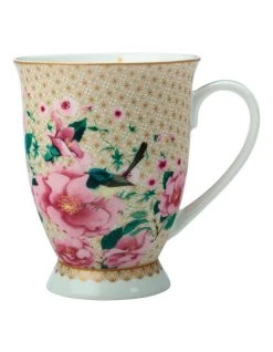 New 🎉 Maxwell & Williams Teas & C's Silk Road Footed Mug 300ML White Gift Boxed ⭐