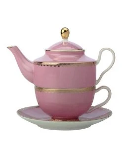 Flash Sale ⌛ Maxwell & Williams Teas & C's Classic Tea for One with Infuser 380ML Hot Pink Gift Boxed 😍