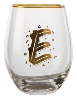 Flash Sale 🎉 Maxwell & Williams The Letterettes Stemless Glass 500ML "E" Boxed 🎉