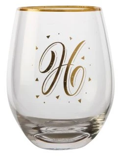 Flash Sale 🔥 Maxwell & Williams The Letterettes Stemless Glass 500ML "H" Boxed ✨