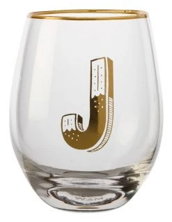 Budget ✔️ Maxwell & Williams The Letterettes Stemless Glass 500ML "J" Boxed 🛒