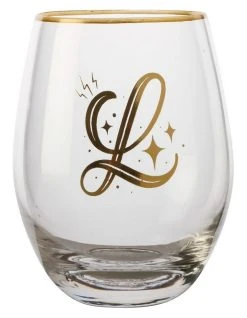 Outlet 🎉 Maxwell & Williams The Letterettes Stemless Glass 500ML "L" Boxed 👏