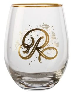 Best deal 💯 Maxwell & Williams The Letterettes Stemless Glass 500ML "R" Boxed 🌟