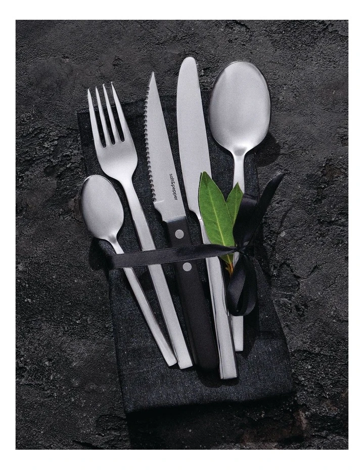 Brand new ๐งจ Salt&Pepper Monaco Cutlery Set With Steak Knife - 40 Piece โญ 2 Brand new ๐งจ Salt&Pepper Monaco Cutlery Set With Steak Knife - 40 Piece โญ - Image 2