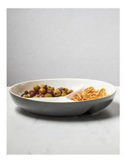 Outlet 🎉 Maxwell & Williams Mezze Divided Platter 32cm Charcoal Boxed 🧨 -Savor Home Store 858131560 2 720x928