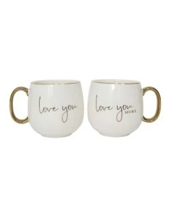Hot Sale ⌛ Splosh Wedding Love You Mug Set 🎉