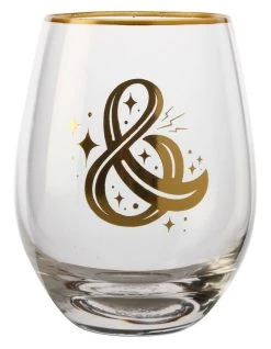 Cheapest ✔️ Maxwell & Williams The Letterettes Stemless Glass 500ML "&" Boxed 🎁