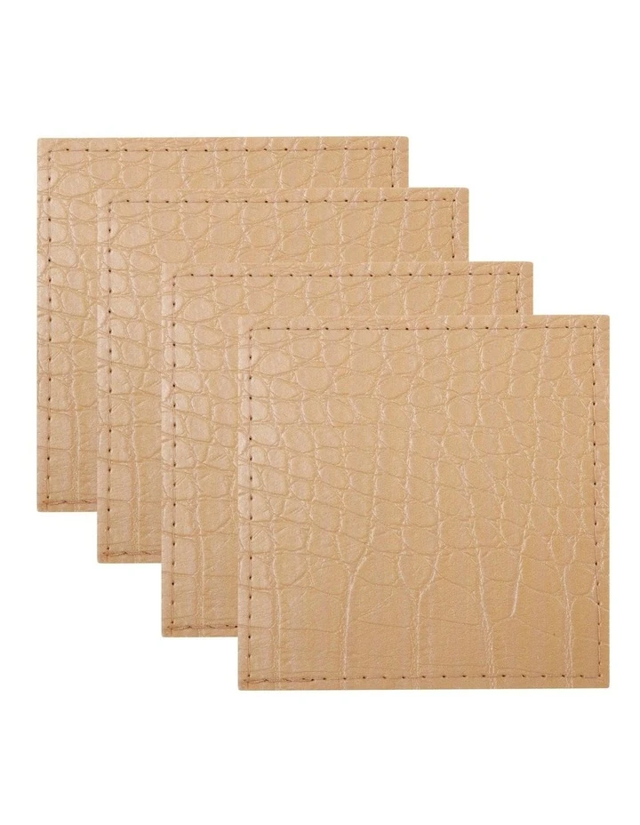 Outlet ๐ Maxwell & Williams Table Accents Leather Look Alligator Coaster Set Of 4 Tan ๐ฏ 1 Outlet ๐ Maxwell & Williams Table Accents Leather Look Alligator Coaster Set Of 4 Tan ๐ฏ