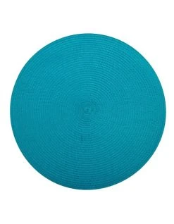 Promo ✔️ Maxwell & Williams Table Accents Round Placemat In Turquoise ⌛