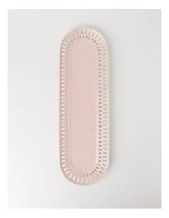 Brand new 💯 Heritage Lace Pink Carved Large Rectangular Platter 🔔