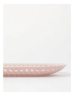 Brand new 💯 Heritage Lace Pink Carved Large Rectangular Platter 🔔 -Savor Home Store 864784090 3 720x928