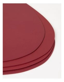 Best reviews of ❤️ Vue Leather Look Placemat Wine 👍 -Savor Home Store 864790840 3 720x928