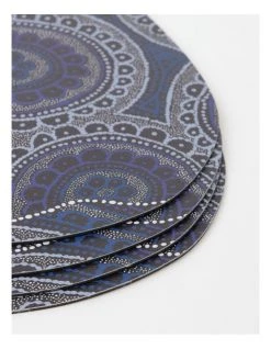 Promo 😉 Warlukurlangu Artists x Vue Snake Vine Dreaming Placemats Set of 4 👏 -Savor Home Store 865642420 3 720x928