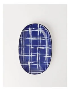 Budget 🥰 Vue Chika 23.5cm Oval Plate in Blue ⭐